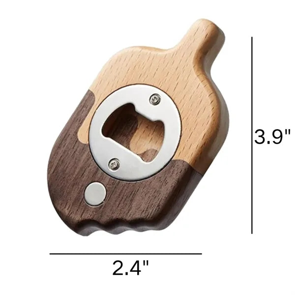 Fridge Magnet Bottle Opener Wooden