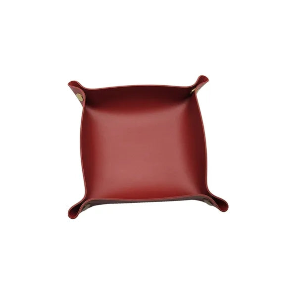 Foldable PU Leather Desk Sundries Storage Tray