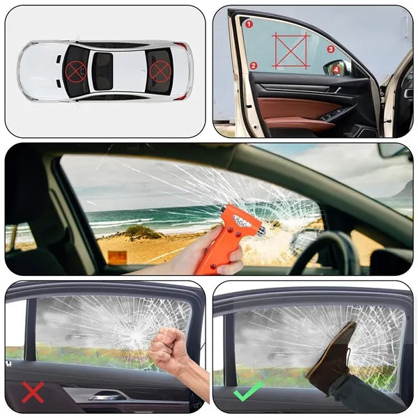 Car Window Emergency Breaker Hammer with Seatbelt Cutter