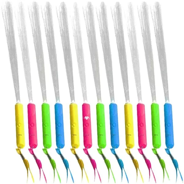13 Inch Flashing Fiber Optic Wand