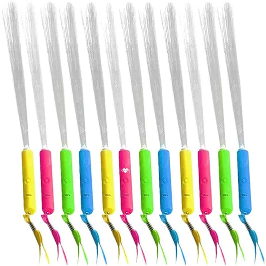 13 Inch Flashing Fiber Optic Wand