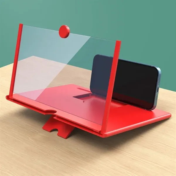Mobile phone desktop stand screen amplifier