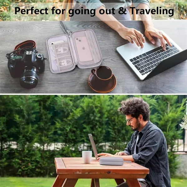 Double Layer Travel Cable Storage Bag Electronic Accessory