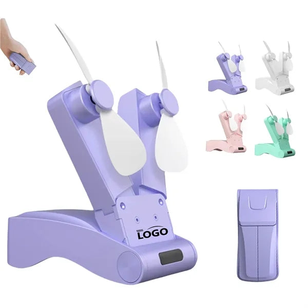Dual-head USB Foldable Fan