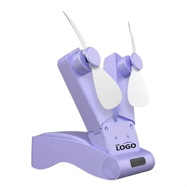 Dual-head USB Foldable Fan