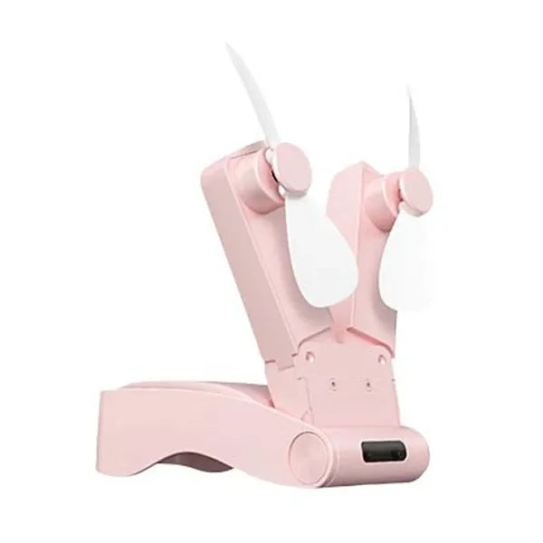 Dual-head USB Foldable Fan