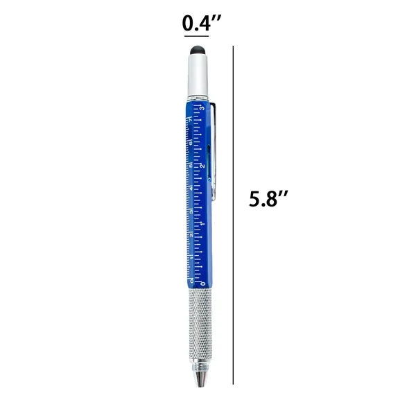 6-in-1 Metal Stylus Multitool Pen