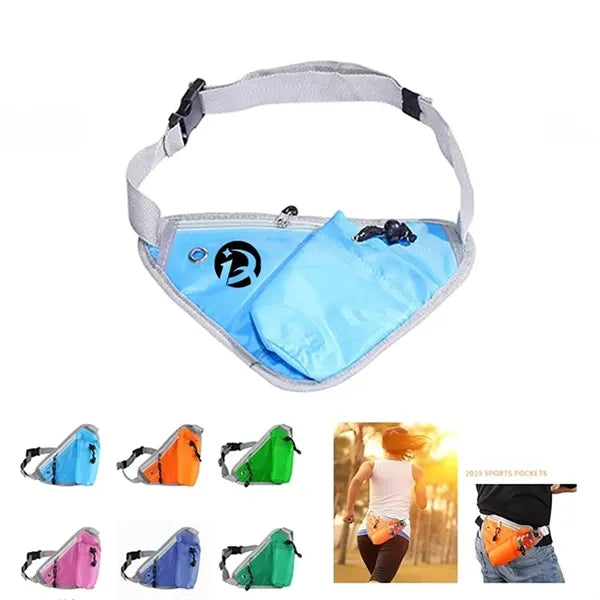 Triangle Waist Bag with Water Bottle Holder