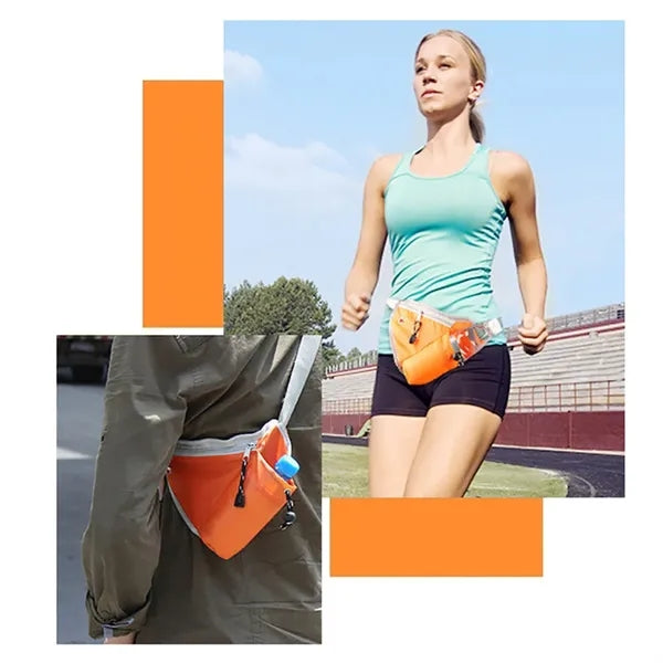Triangle Waist Bag with Water Bottle Holder
