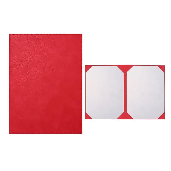A4 Litchi Leather Certificate Holder