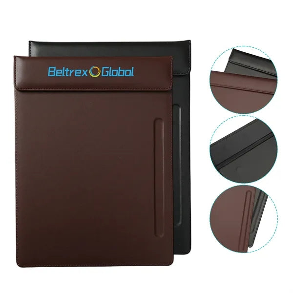 A4 PU Leather Clipboard with Strong Magnetic Closure