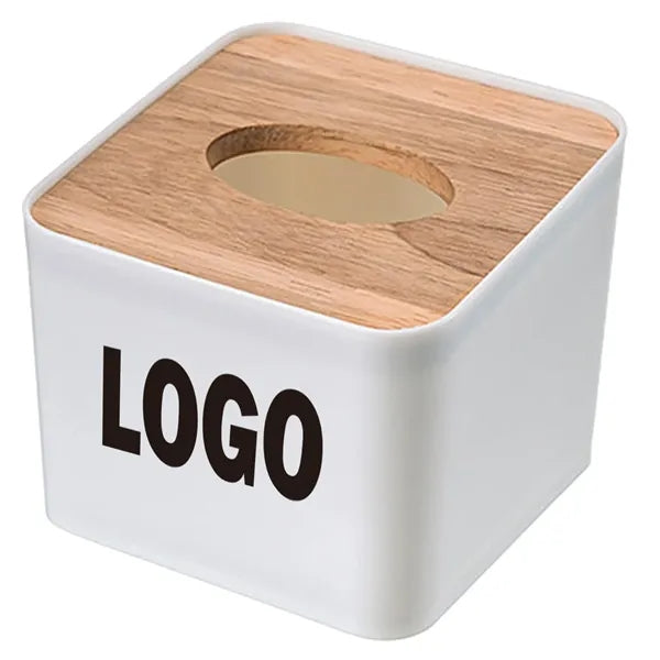 Solid Wood Lid Sanitary Tissue Box
