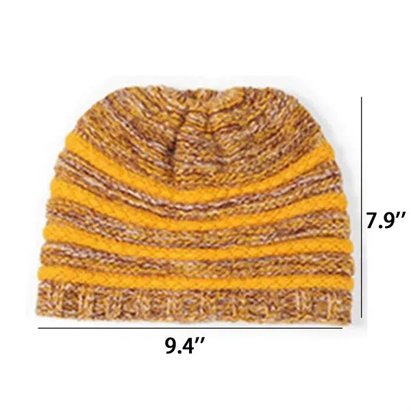 Warm Knit Ponytail Hat