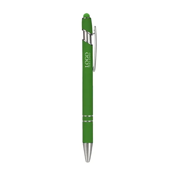 Plastic Ballpoint Click Pen with Metallic Accent