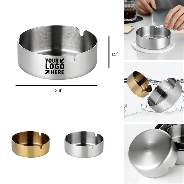 Elegance Series Brushed Stainless Ashtray