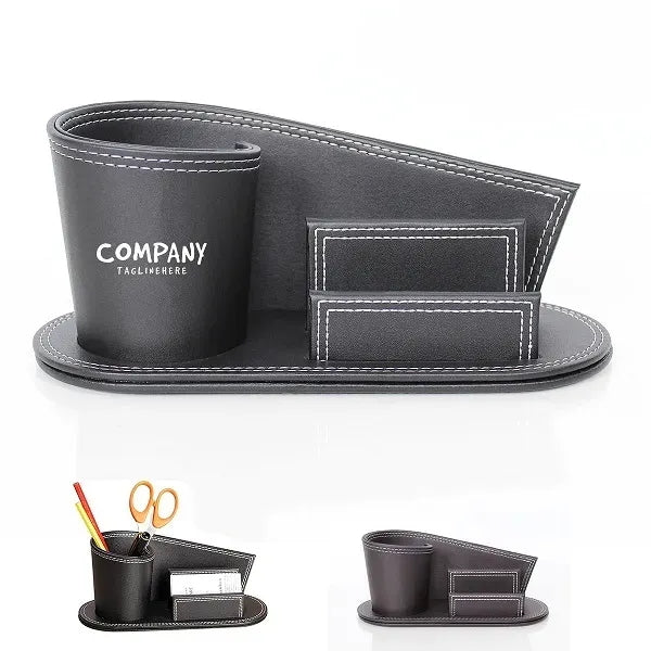 Desktop Stationery Caddy Business Card Holder Stand