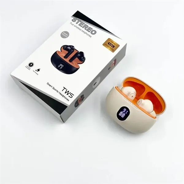 Touch Wireless Bluetooth Headphones with Digital Display