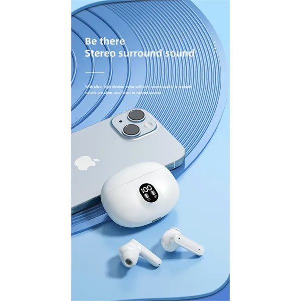 Touch Wireless Bluetooth Headphones with Digital Display