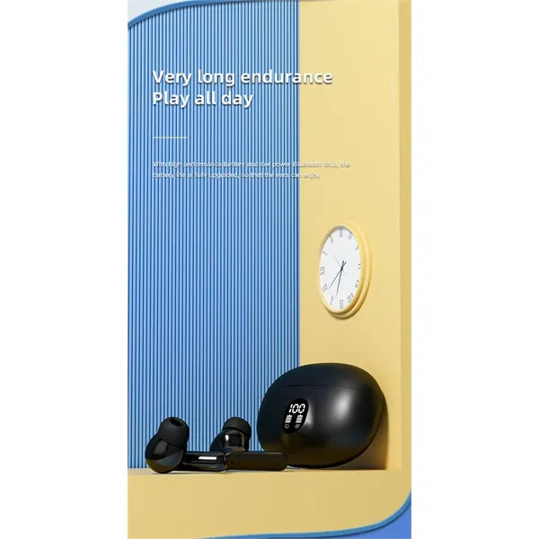 Touch Wireless Bluetooth Headphones with Digital Display