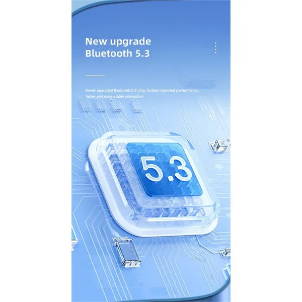 Touch Wireless Bluetooth Headphones with Digital Display