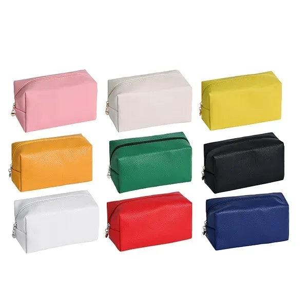 Portable Waterproof PU Leather Travel Toiletry Makeup Bag