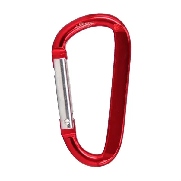 3" Aluminum Flat Type Carabiner Keychain D Shape Buckle