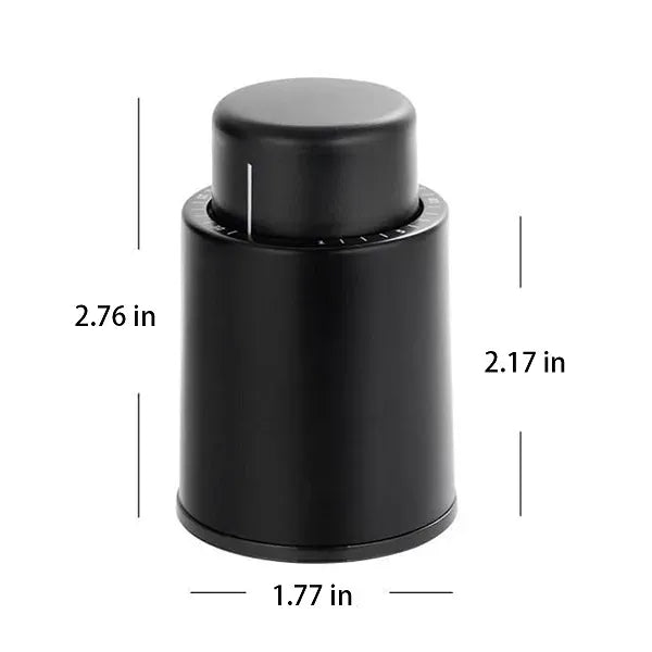 Press-Type Vacuum Wine Stopper with Integrated Pump