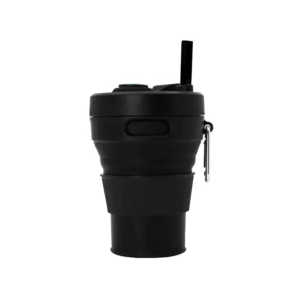Collapsible Camping Cup with Straw