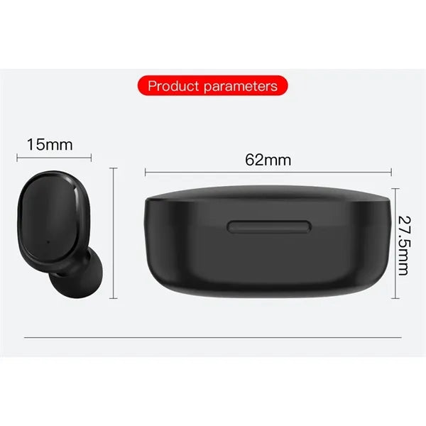 In-ear wireless Bluetooth headset with digital display