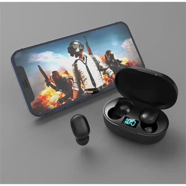 In-ear wireless Bluetooth headset with digital display