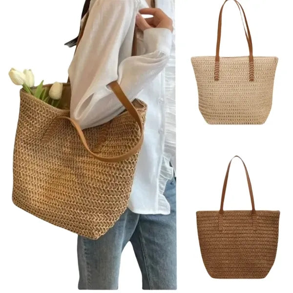 Woven Large Capacity Tote Bag