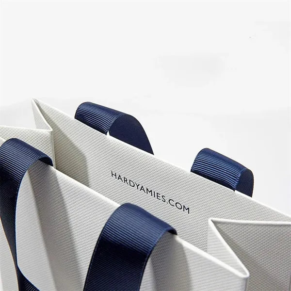 High-grade White Cardboard Shopping Bag