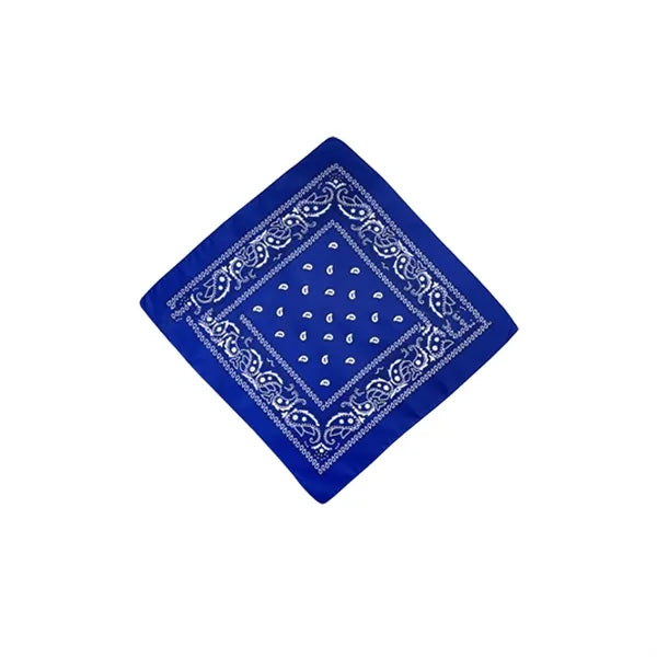 Vintage Polyester Paisley Bandana Square Scarf