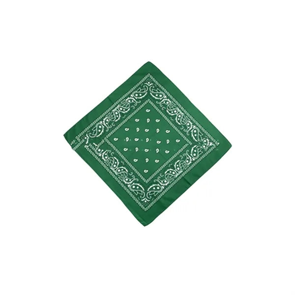 Vintage Polyester Paisley Bandana Square Scarf