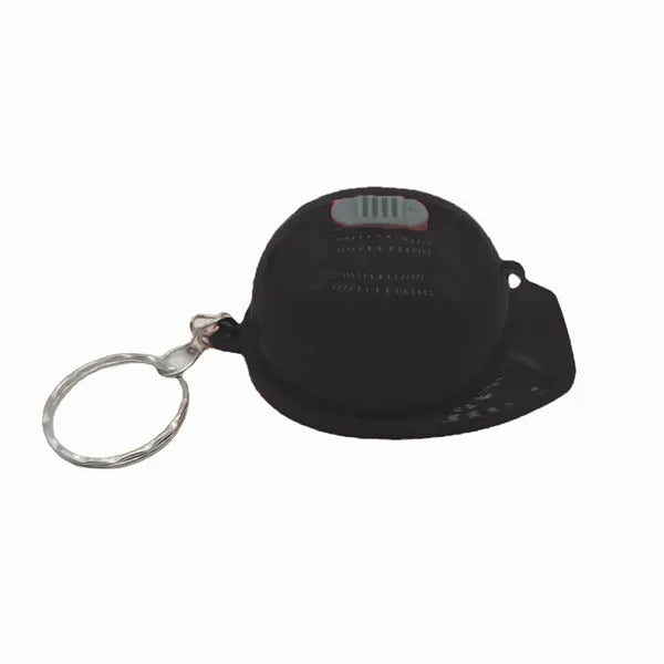 Mini Helmet Bottle Opener w/LED Light Keychain