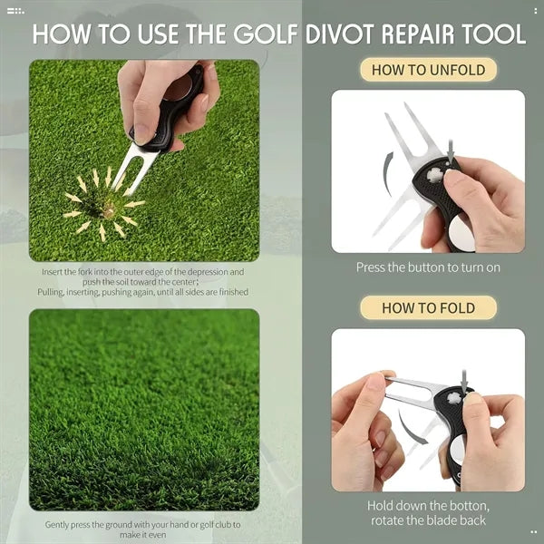 Stainless Steel Foldable Golf Turf Tool