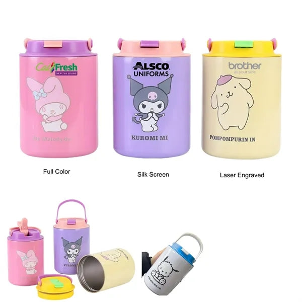 20 oz Kids Stainless Steel Insulated Cartoon Cup Bottle