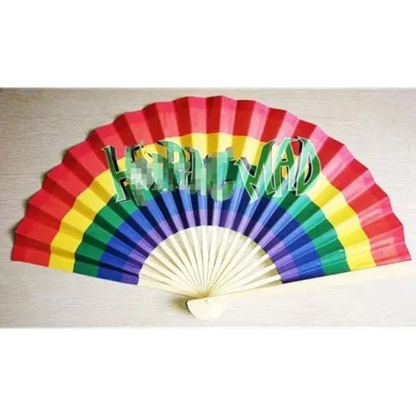 A Gay Pride Fan/ Paper Foldable Hand Fan