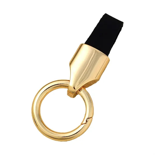 PU Leather Strap Metal Key Tag