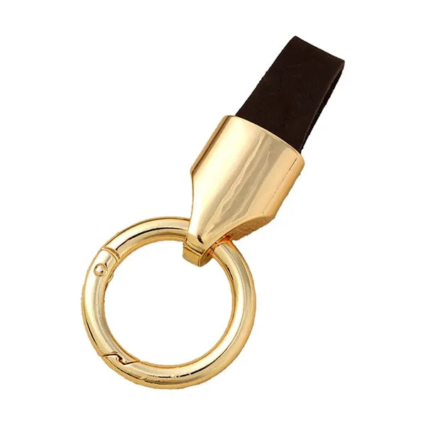 PU Leather Strap Metal Key Tag