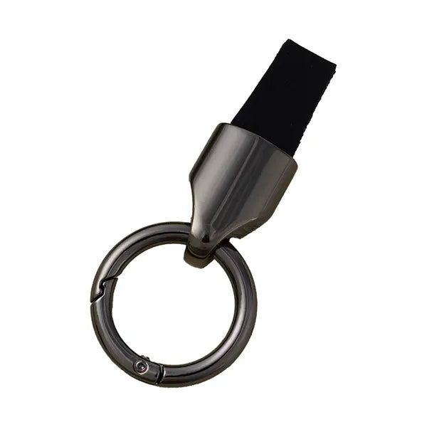 PU Leather Strap Metal Key Tag