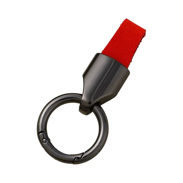 PU Leather Strap Metal Key Tag