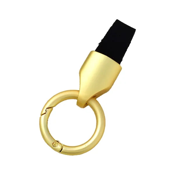PU Leather Strap Metal Key Tag