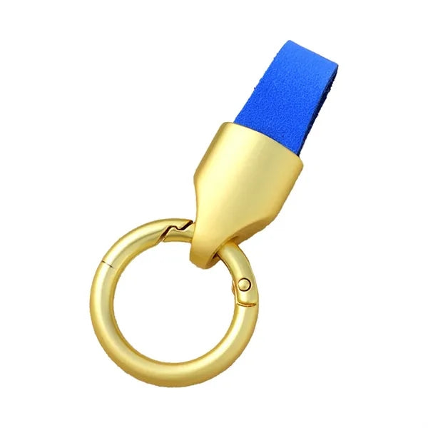 PU Leather Strap Metal Key Tag