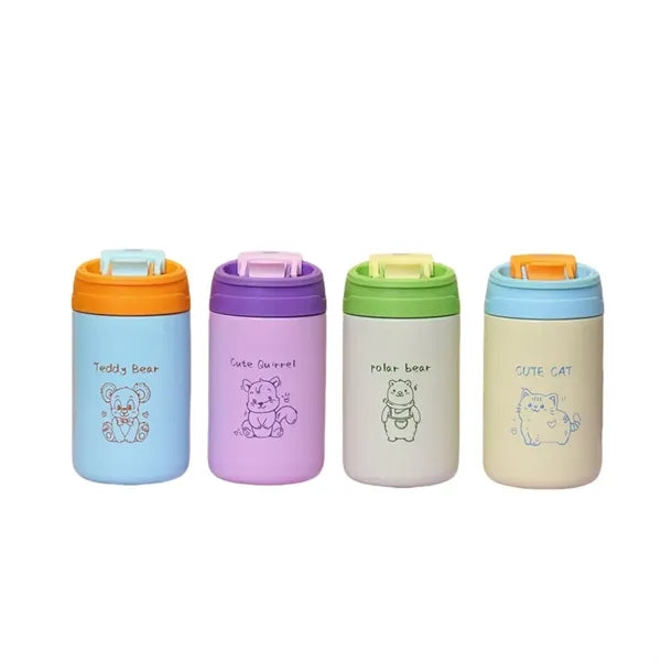 17 oz Kids Stainless Steel Insulated Animal Themed Thermos