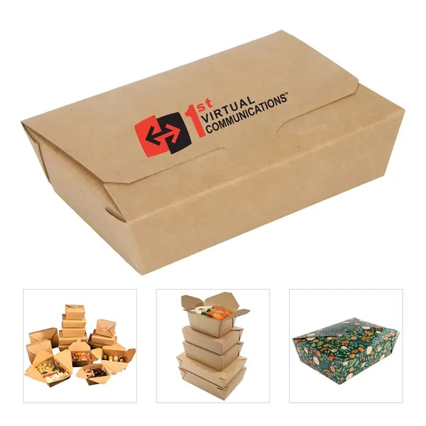 Disposable Kraft Takeout Box