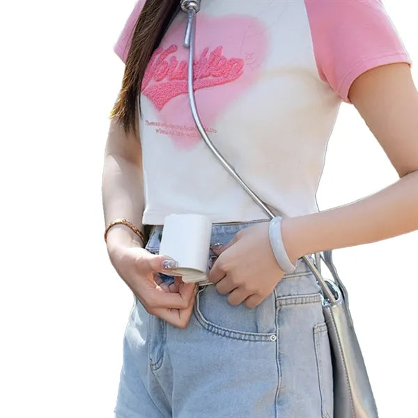 Handheld Hanging Fan With Display