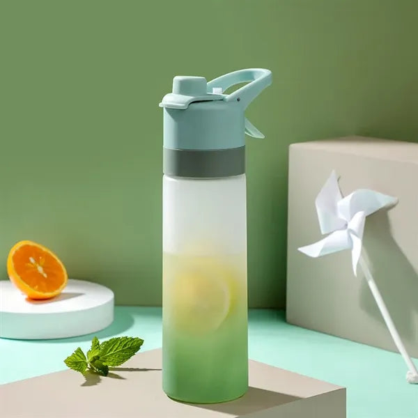 Sports Water Bottle with Spray Mist