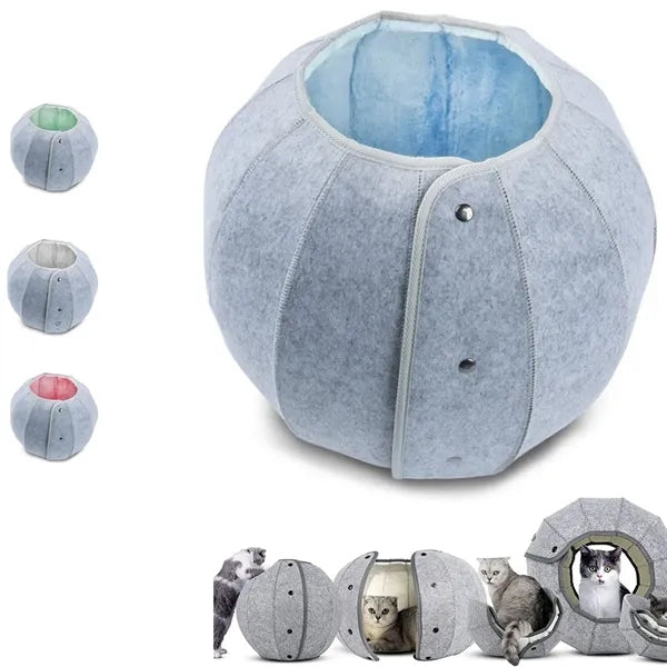 Round Tunnel Bed For Cats