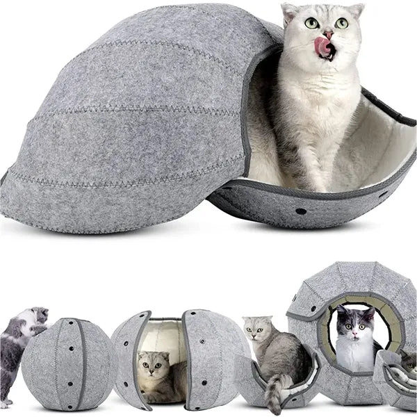 Round Tunnel Bed For Cats